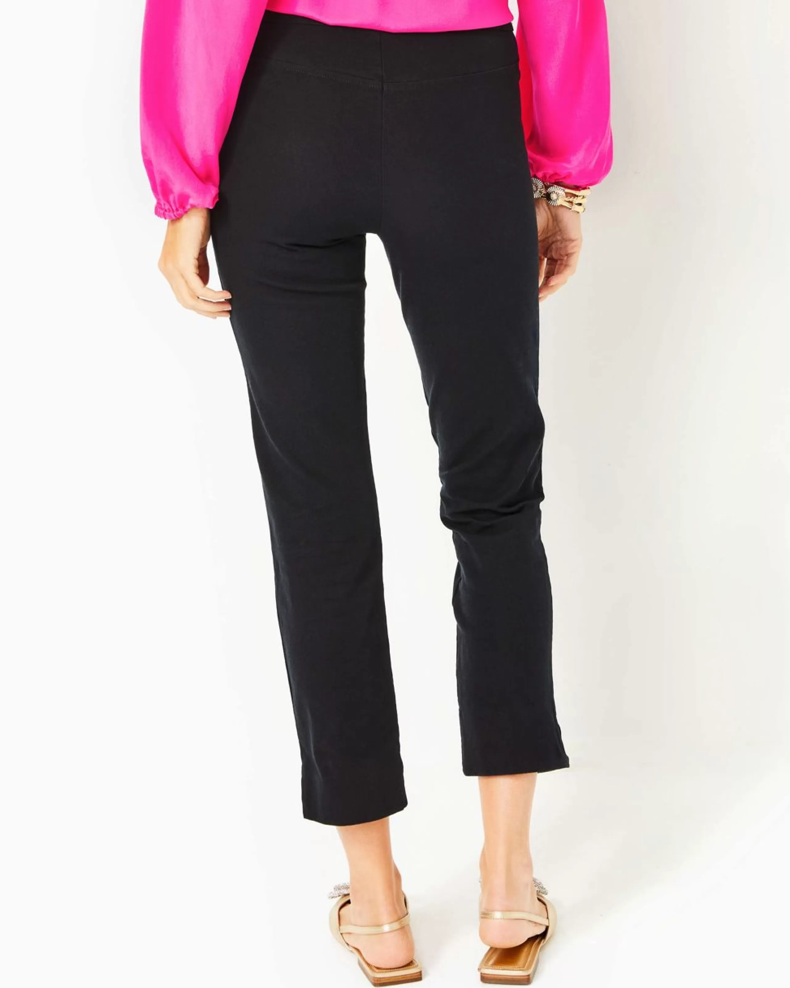 Shop Lilly Pulitzer 27" Merrin High-Rise Bi-Stretch Pant Noir