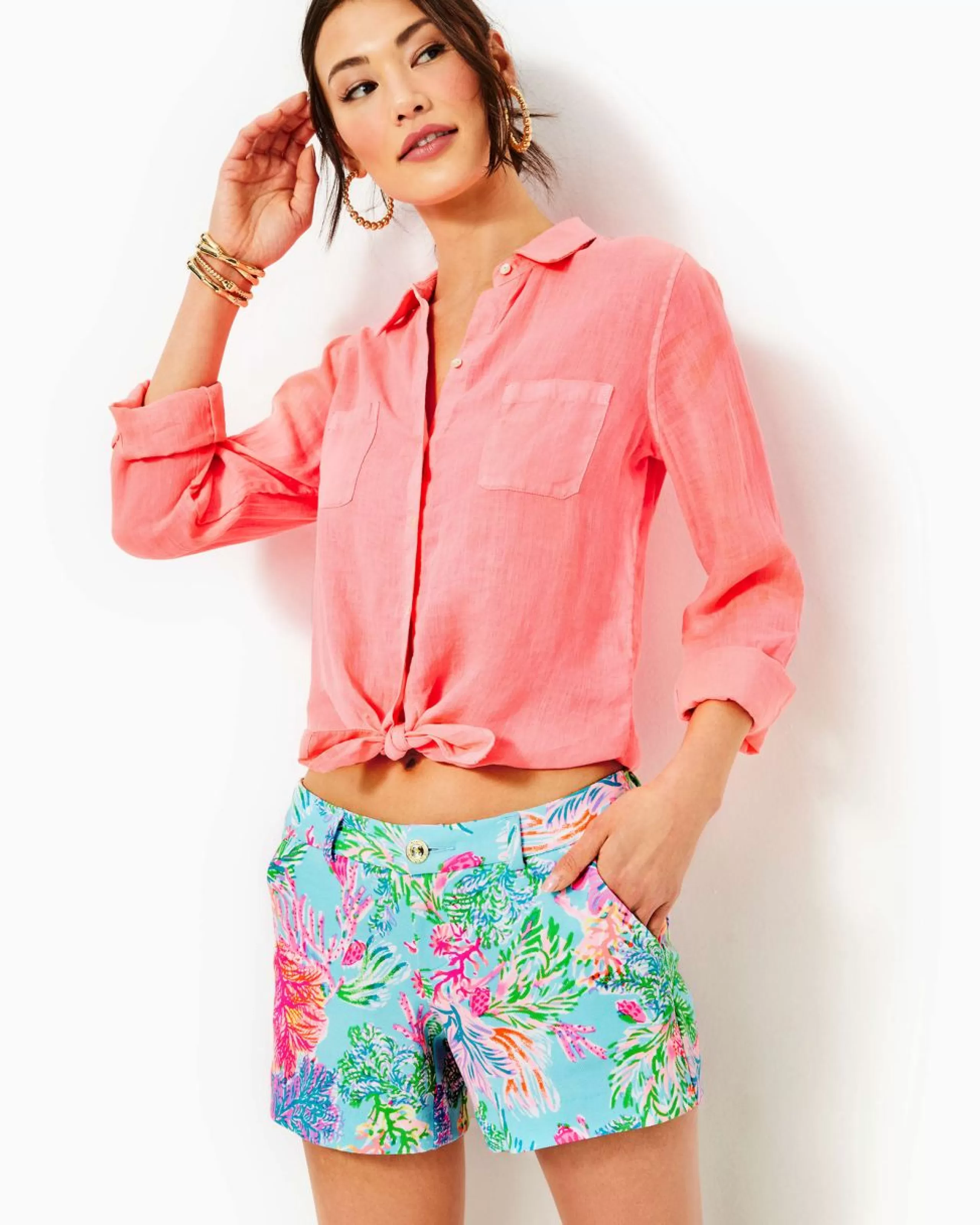 Fashion Lilly Pulitzer 5" Callahan Knit Short Celestial Blue Cay To My Heart