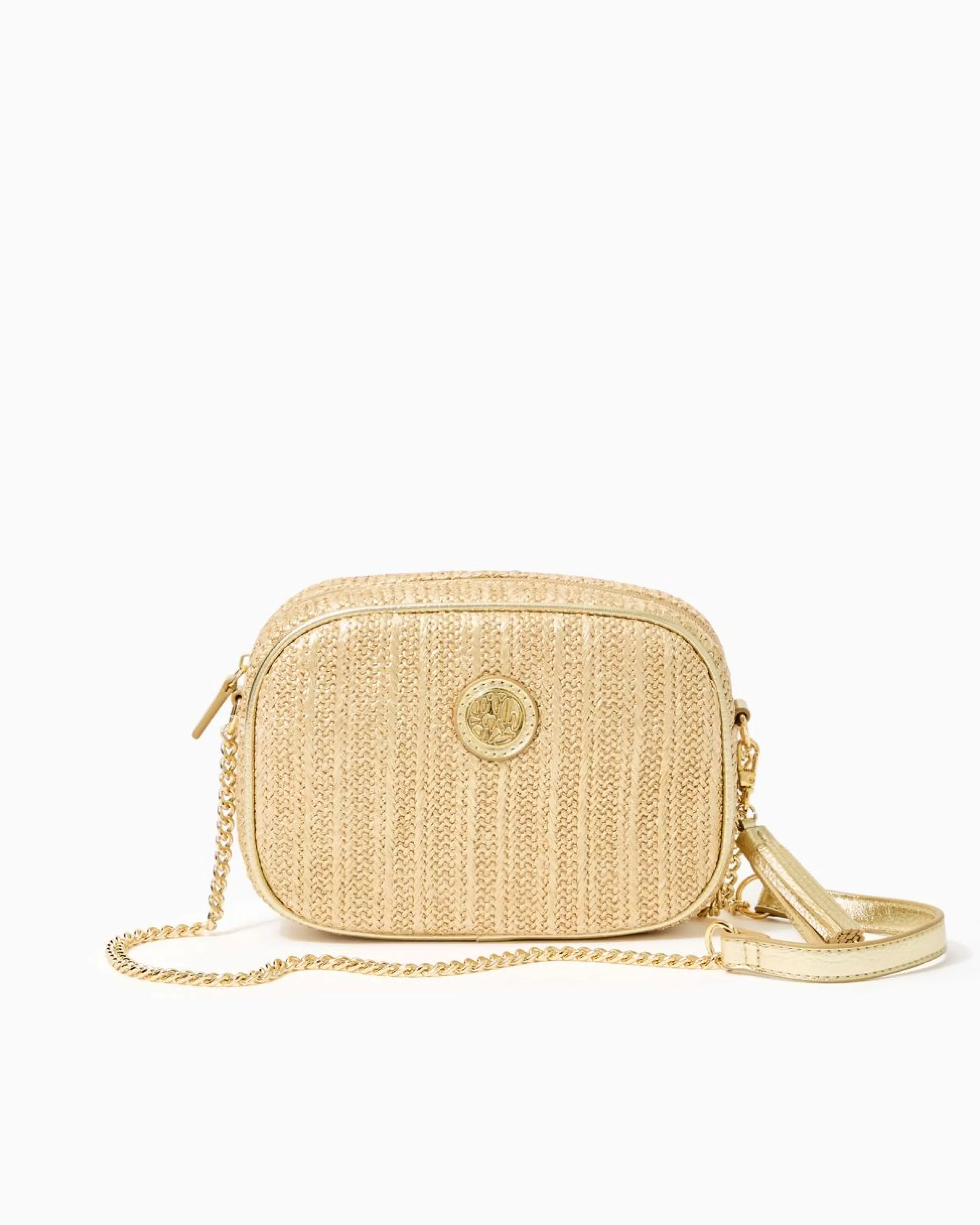 Shop Lilly Pulitzer Ellis Crossbody Bag Gold Metallic