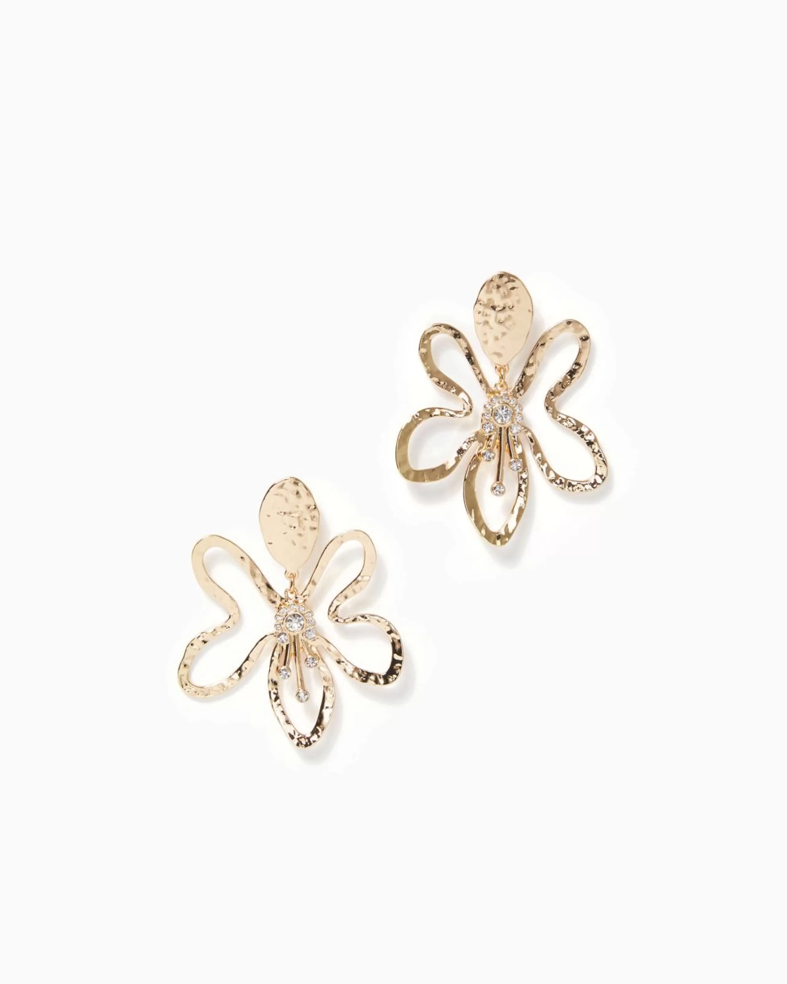 Hot Lilly Pulitzer In A Flutter Earrings Gold Metallic