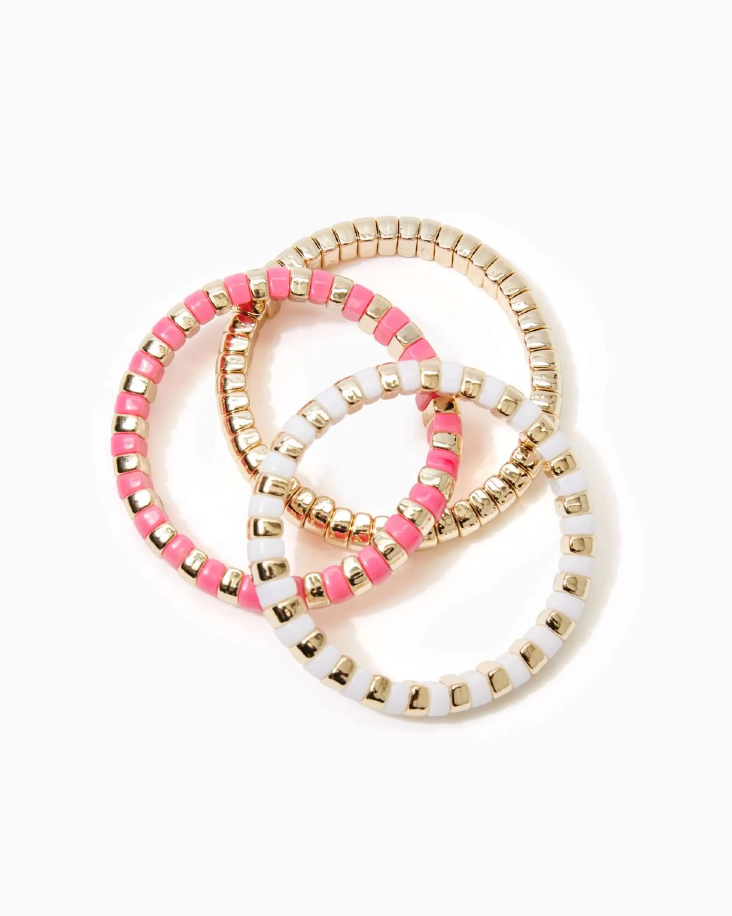 Outlet Lilly Pulitzer Paradise Punch Bracelet Set Gold Metallic