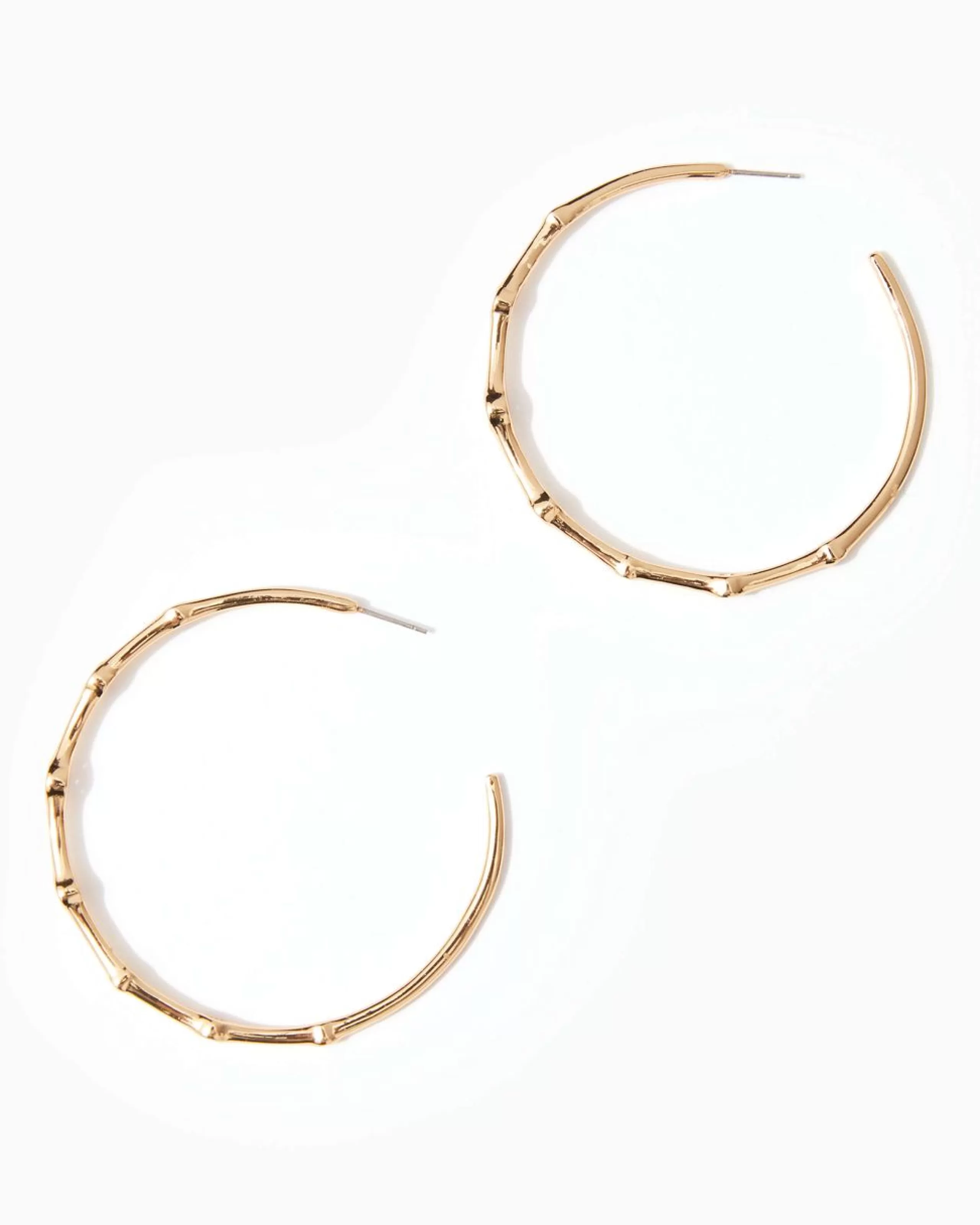 Store Lilly Pulitzer Twilight Hoop Earrings Gold Metallic